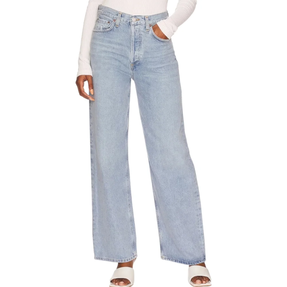 AGOLDE Low Rise Baggy Jeans in Void Size 30 - Picture 2 of 10